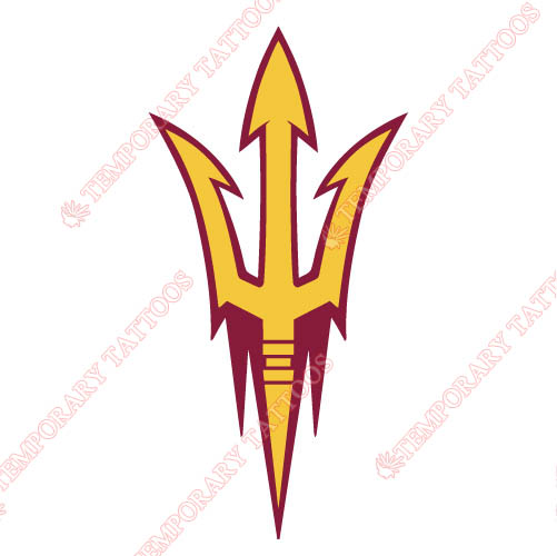 Arizona State Sun Devils 2011 Customize Temporary Tattoos Stickers NO.3725